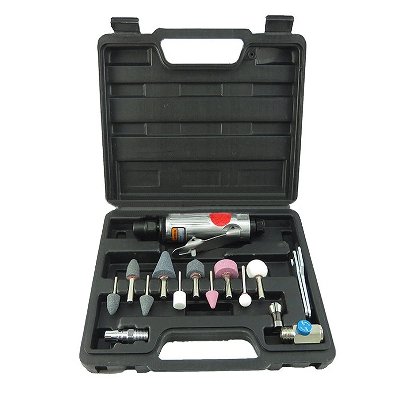 

1/4 Inch Pneumatic Tools Air Grinder Kit Mini Die Pneumatic Grinding Machine With Grinding Polish Stone Sanding Machine Tool