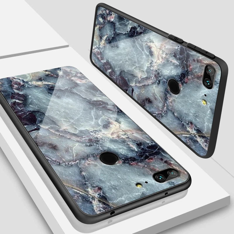 Для Huawei Honor 6X 7A 7C 7X 8A 8X9 облегченное закаленное стекло Чехлы Y6 Y9 Y7 премьер-профессионал Magic2 Дизайн Пигмент защитная оболочка - Цвет: W326