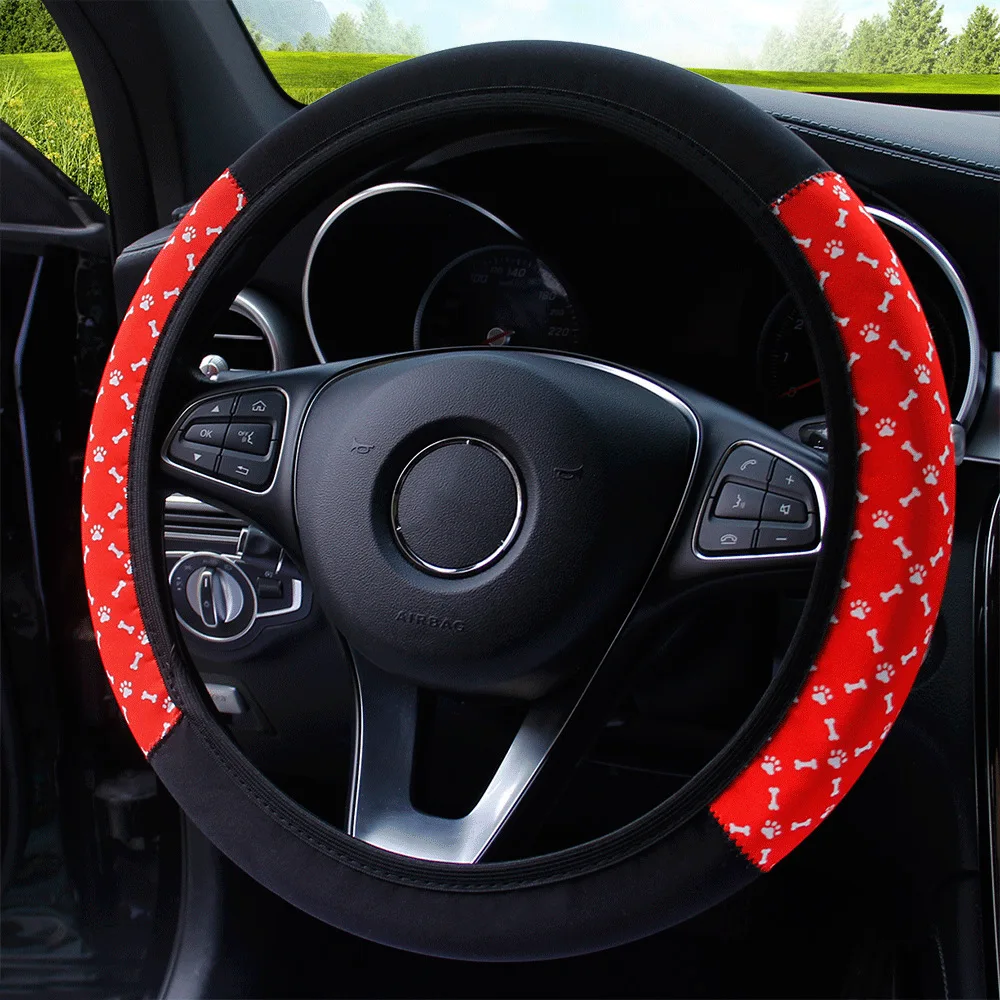 38cm Elastic Car Steering Wheel Cover 