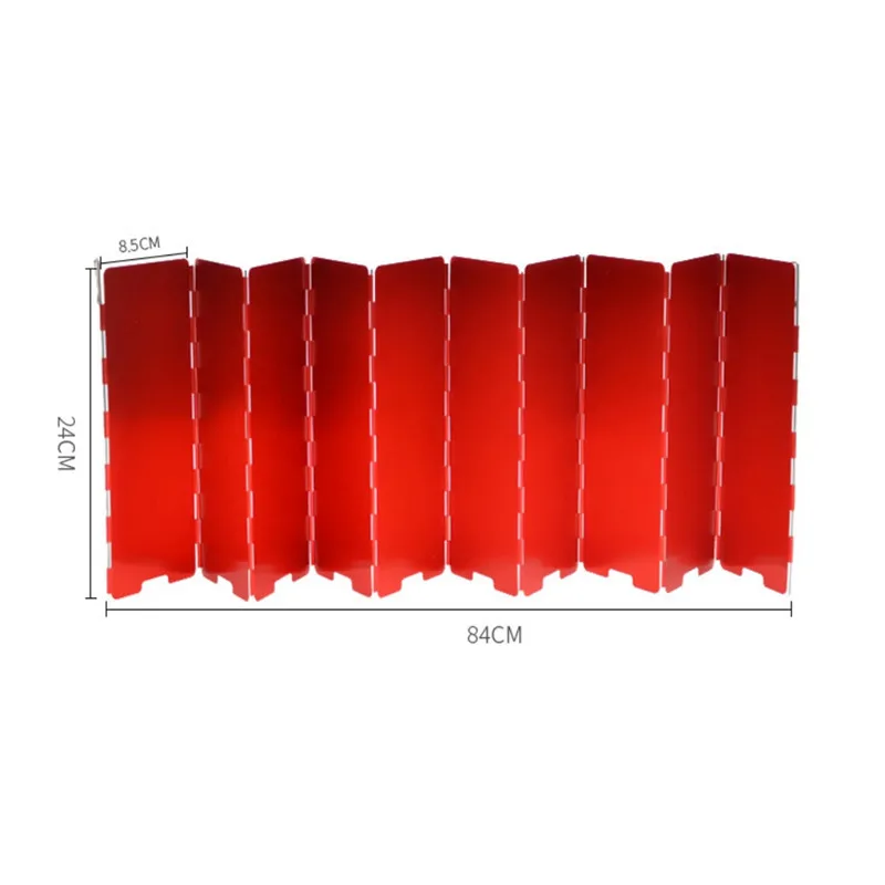 Походная ветрозащитная газовая плита для улицы, 10 шт., окисленное лобовое стекло, Экран Ветра, портативный дефлектор, плита Fogao Kamp