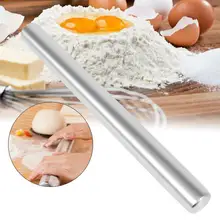 Портативный размер Нержавеющая сталь домашняя кухня антипригарное помадка торт тесто ролик L