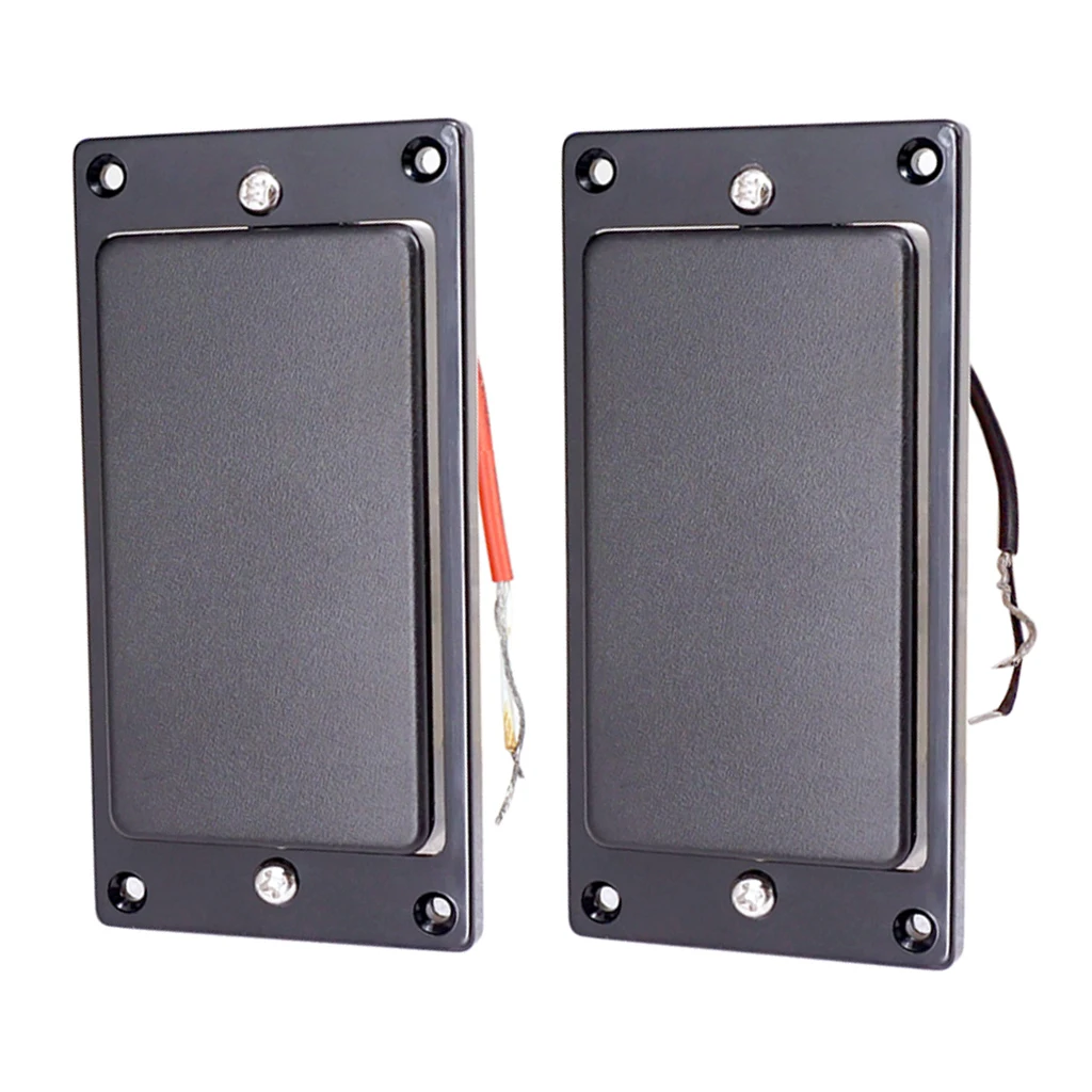Black Double Coils Humbucker Pickup Sealed Mounting Ring for 6-String Guitar Parts