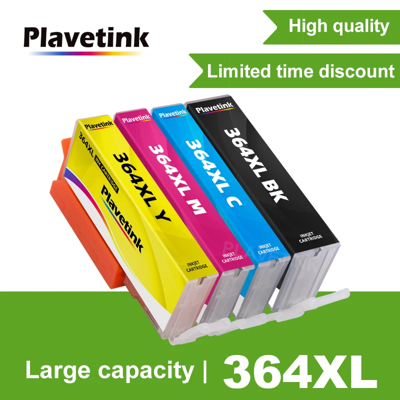 Plavetink Di Ricambio Per Hp 364 Xl Cartuccia Di Inchiostro Compatibile Per Hp Photosmart 5510 5515 6510 7520 6520 5520 B109A B209 Stampante