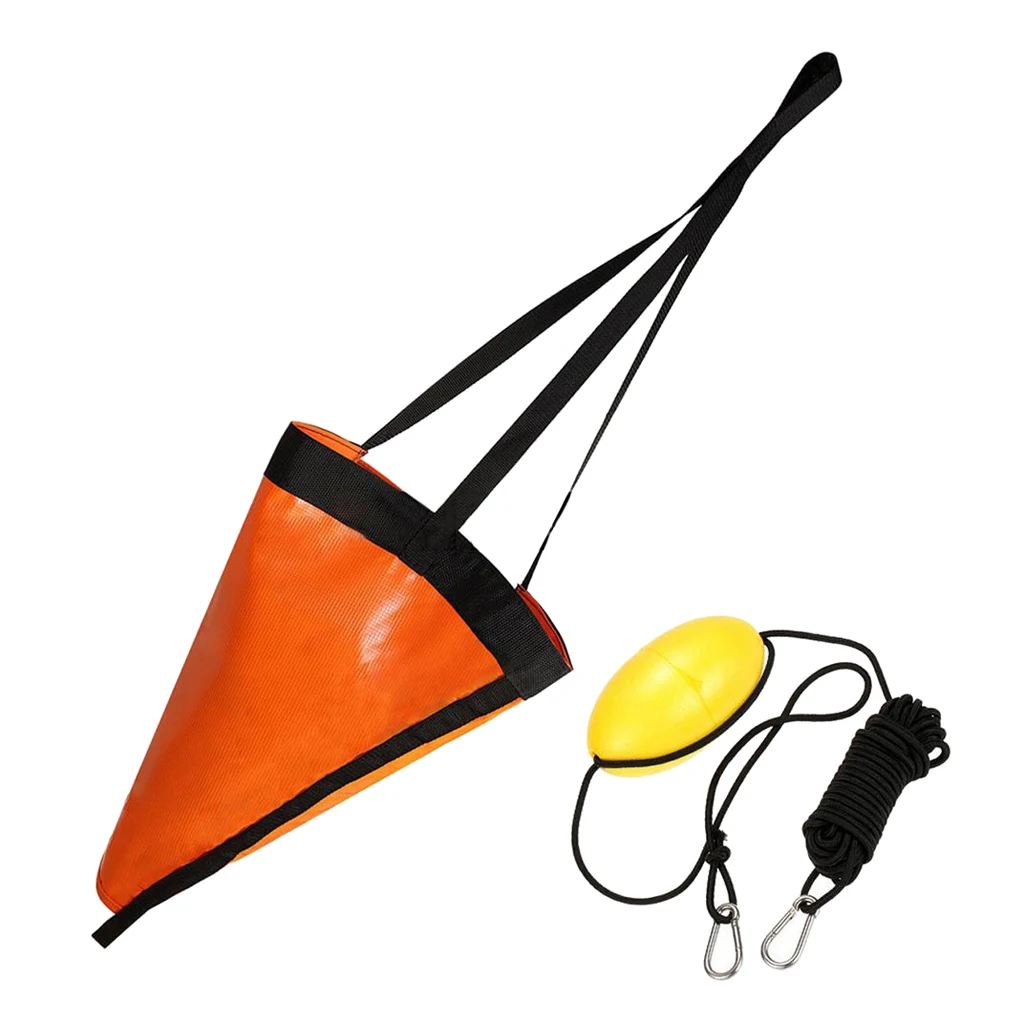 Sea Anchor Drogue + PVC Kayak 32''  Anchor Tow Rope Throw Line For Boat