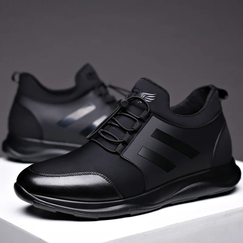 Повседневная обувь для мальчиков Черные сетчатые мужские удобные Прогулочные