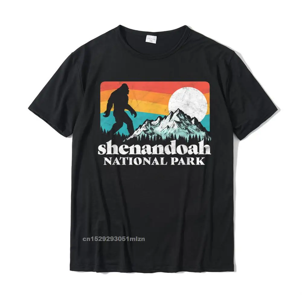  Men T-shirts Design Design Tops Shirts Pure Cotton Crewneck Short Sleeve 3D Printed Tops Shirts VALENTINE DAY Shenandoah National Park Virginia Bigfoot Mountains Graphic T-Shirt__3947 black