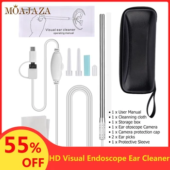 

HD Visual Medical Otoscope Digital 3-in-1 Ear Cleaner Ear Wax Removal Tool Endoscope Camera Otoscope Professionnel Earpick