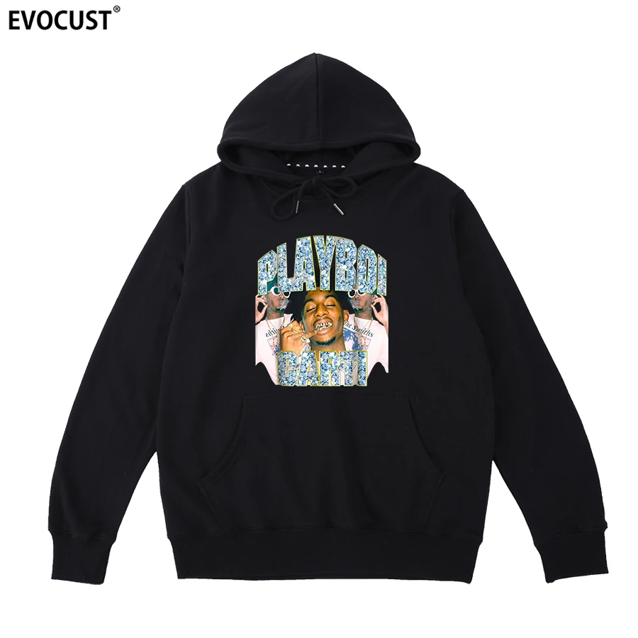 Playboi Carti хип хоп винтажный крутой Графический Забавный рэпер мужские толстовки