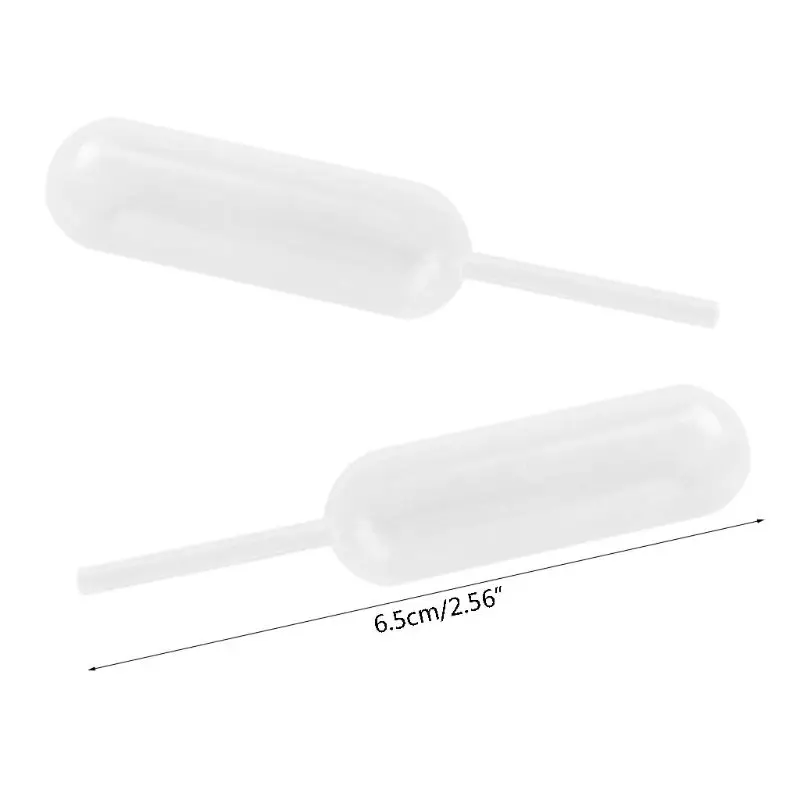 Cupcakes Pipettes, 50PCS 4 ml Plastic Pipettes Squeeze Dropper Liquid Injector