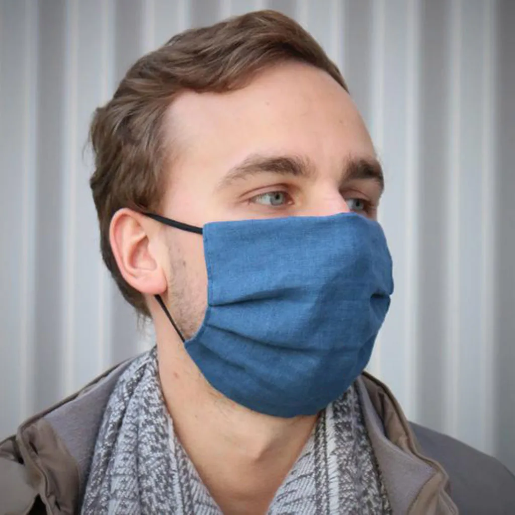 코튼 린넨 마스크 입 페이스 마스크 여름 안티 PM2.5 먼지 입 커버 마스카라 안티 오염 재사용 가능한 패브릭 페이스 마스크