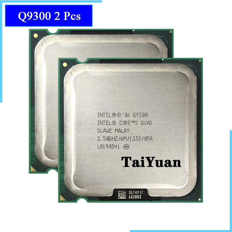 Two Pcs * Intel Core 2 Quad Q9300 2.5 GHz Quad-Core Quad-Thread CPU Processor 6M 95W LGA 775 best processor for laptop