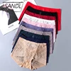 SANDL femmes Culotte De Sous-Vêtements Sexy Dentelle Lingerie Haute Coupe Femmes Boyshort Culotte Taille Haute Losange Maille Sous-Vêtements Grande Taille ► Photo 3/6