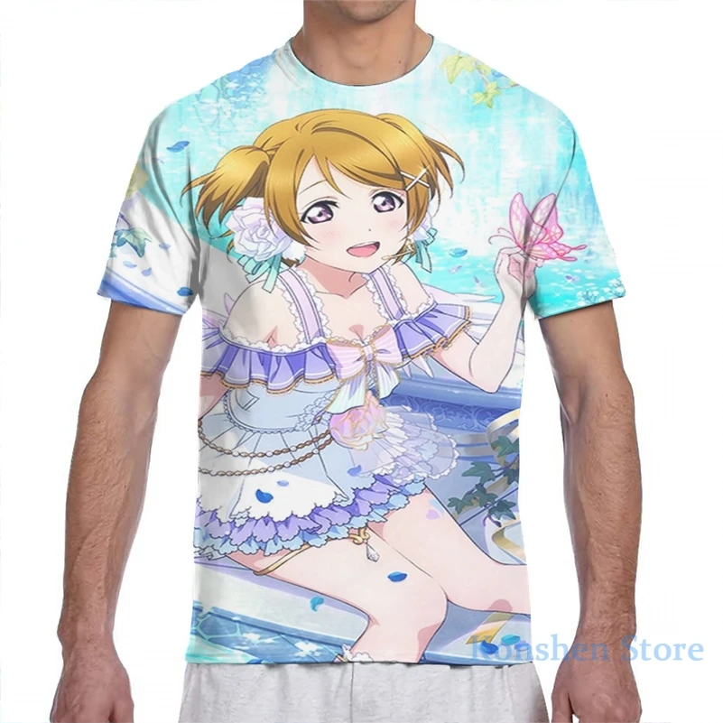 Love Live! Футболка Мужская/женская с принтом ангелов на день рождения | Мужская
