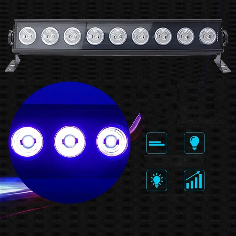 9/12 Led диско УФ фиолетовый черный светильник s 27 Вт 36 Вт Led световая установка диджея DMX лампа для вечерние Ktv сценическая лампа для бара с подсветкой Голосовое управление 27 Вт Rem