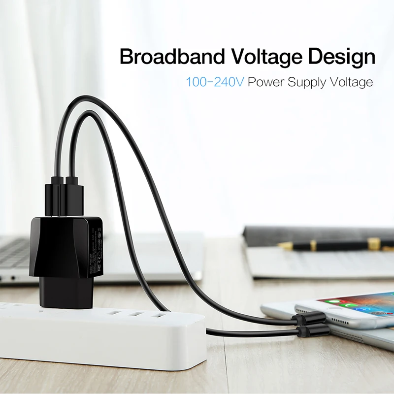 Oppselve, двойное зарядное устройство USB, 5 В/2,4 А, быстрая зарядка, дорожное настенное зарядное устройство для iPhone XS, samsung, Xiaomi, ЕС, адаптер, зарядное устройство для мобильного телефона