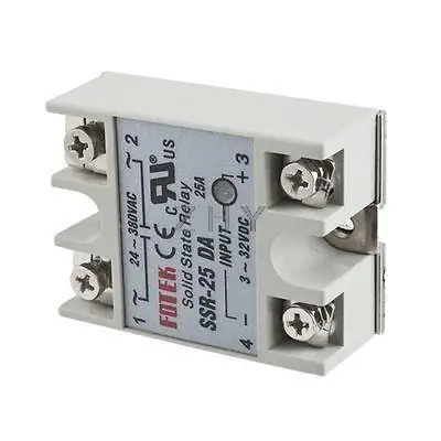 

10Pcs SSR-25DA Rectangular Single Phase Solid State Module Relay 25A