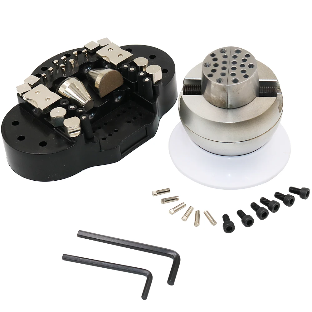 Mini Engraving Ball Мини гравировальный шар тиски блок кольцо установка инструменты алмазный камень установка 80 мм DIY металлический блок шар Установка устройство ювелирные изделия удобный - Цвет: Mini Engraving Ball