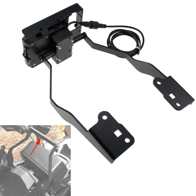 Подходит для BMW F750GS F850GS gps навигация Кронштейн Рамка плоский USB зарядное