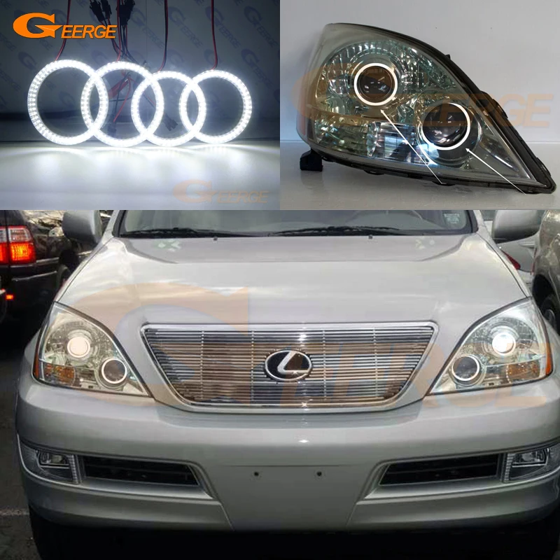 Для Lexus GX470 J120 2003 2004 2005 2006 2007 2008 2009 ультра яркий SMD СВЕТОДИОДНЫЙ ангельские глазки