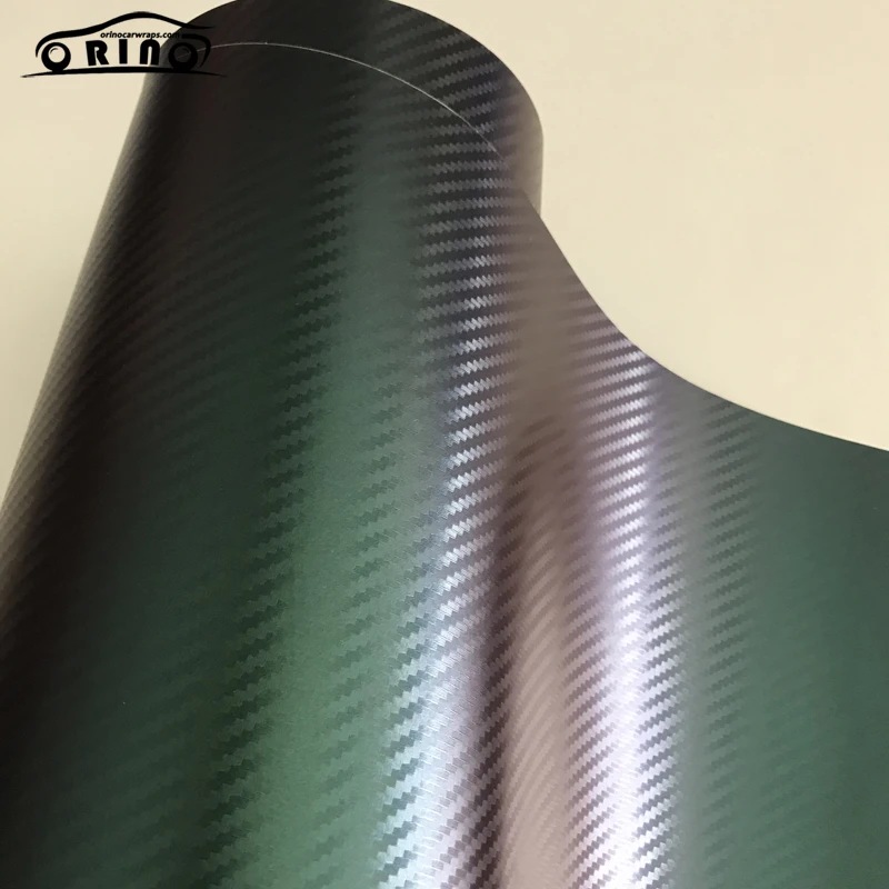 Green Purple Chameleon Carbon Vinyl Wrap Sticker-2