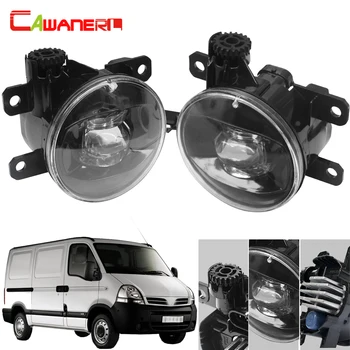 

Cawanerl Car 4000LM Fog Light 90mm Diameter LED Projector Devil Eye Daytime Running Light H11 12V For Nissan Interstar 2002-2010
