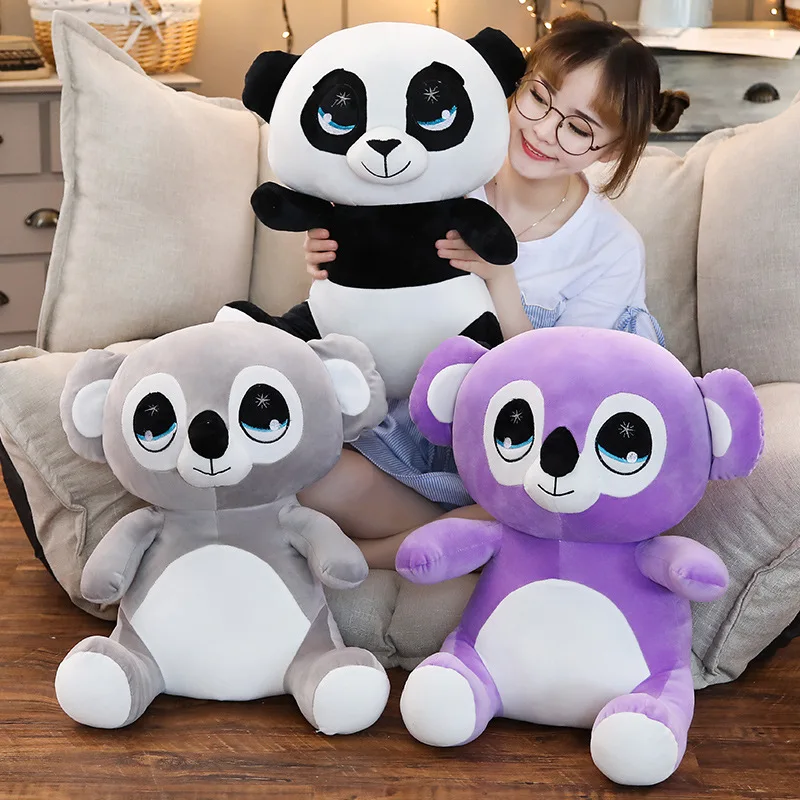 

30/50cm Kawaii Panda & Koala Plush Toys Cartoon Animal Stuffed Toy Dolls for Children Kids Boys Baby Birthday Christmas Gift