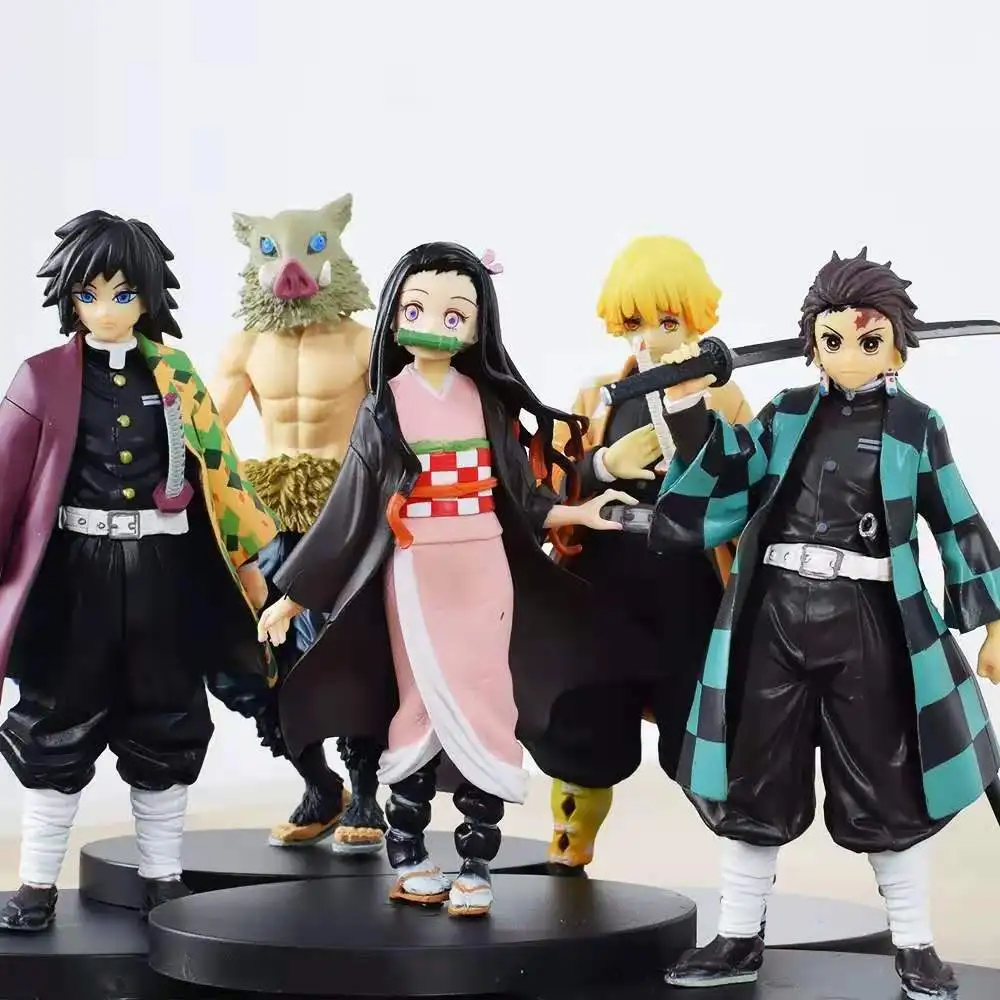 Аниме Каблук 16 см демон Убийца Рисунок Kimetsu без Yaiba фигурку камадо Tanjirou Nezuko PVC