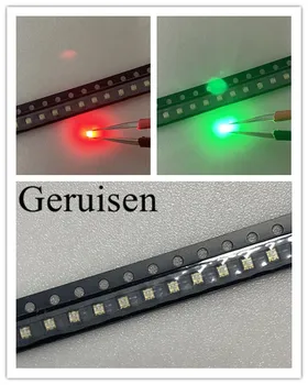 

500PCS 0603 1615 0606 Red GREEN bi-color R/G 620-625nm/560-570nm Clear Ultra Bright SMD LED Indication 20ma Bi color R/YG 0603