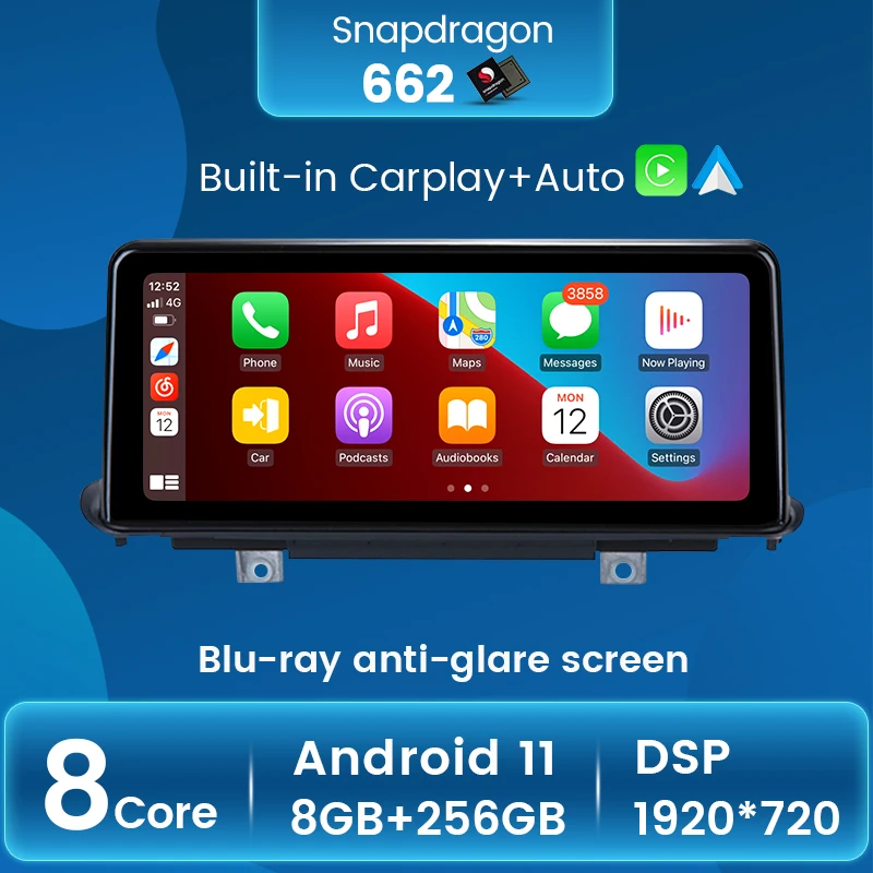 2021Top! 8 + 256G Android 11 Автомобильный мультимедийный gps-плеер для BMW X5 F15 X6 F16 2017-2019 EVO