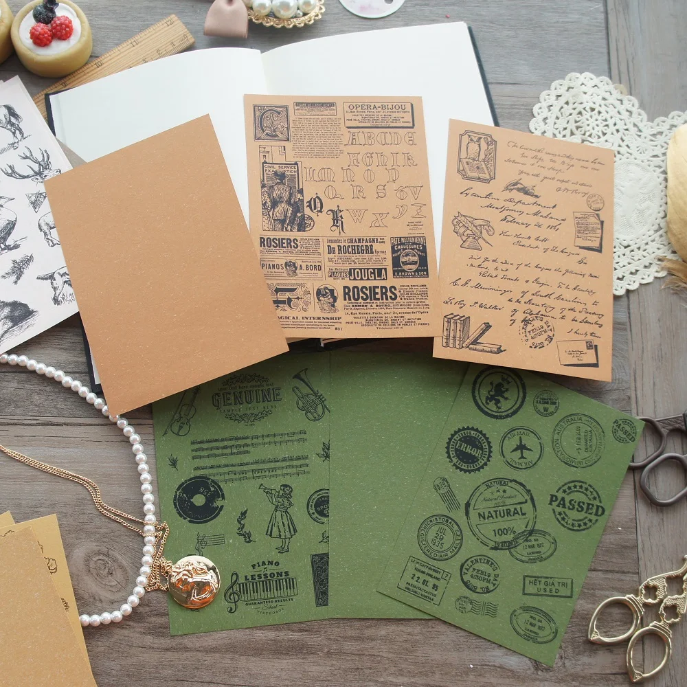 12 листов печать натуральный зеленый желтый дизайн бумаги как оригинальное творчество бумага подарок украшение Скрапбукинг DIY использование