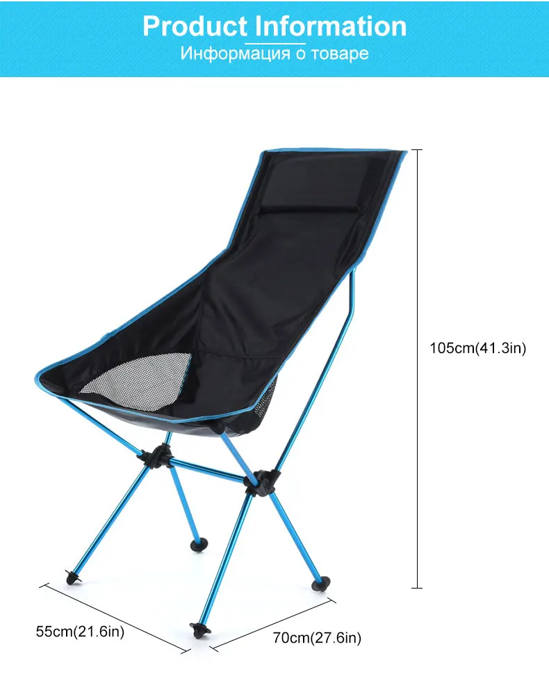 outdoor furniture cushions Portable Folding Outdoor Camping Chair Oxford Cloth Lengthen Camping Seat for Fishing Festival Picnic BBQ Beach Ultralight Chair Camping Table Foldable Outdoor 