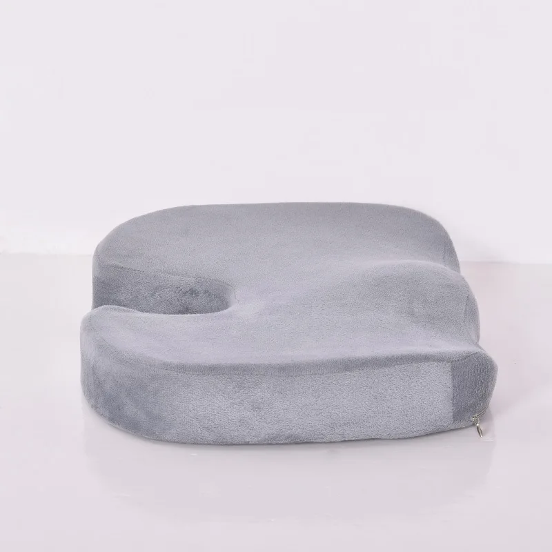 Массажное кресло подушка для автомобиля u-образная гелевая Подушка для сидения дорожная дышащая подушка для сидения копчик ортопедическая пена с памятью U сиденье - Цвет: gray