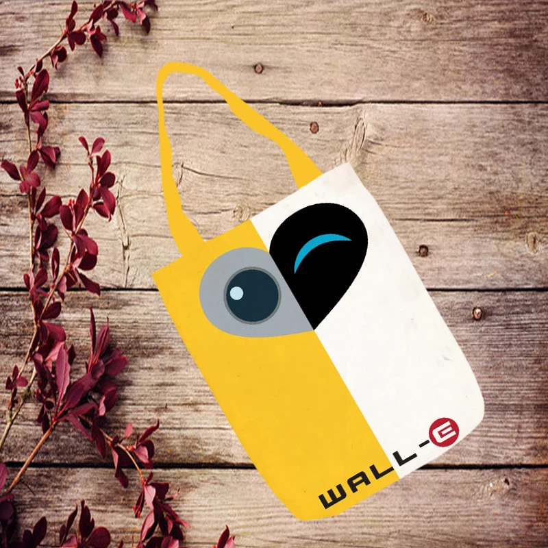 1 шт. WALL. E модные аниме холщовые сумки на плечо Повседневная сумка для покупок мультяшная сумка для путешествий унисекс Новинка