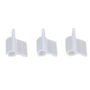 

200PCS White Horticultural Grafting Clip for 4mm Round Tube Stake Garden Retaining Clip for Greenhouse Frame Pipe