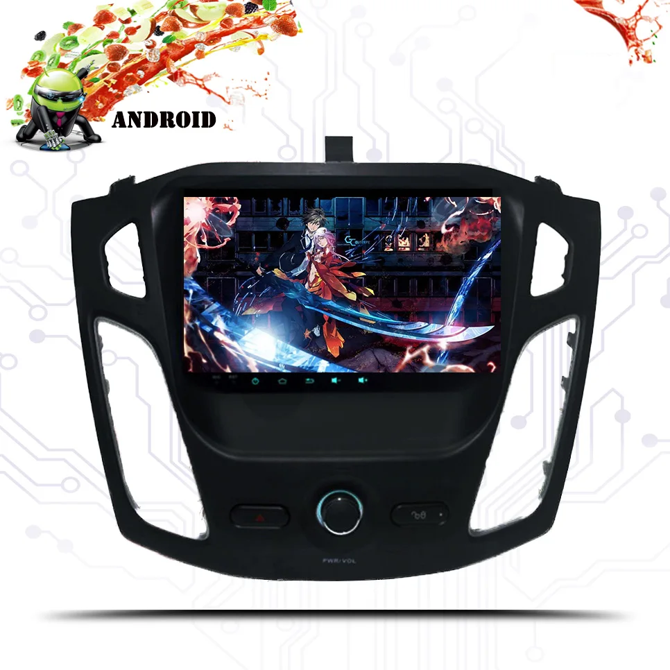 2 din Android 9 0 Восьмиядерный автомобильный dvd плеер GPS Navi для Ford Focus 2012 2015 2018 с аудио