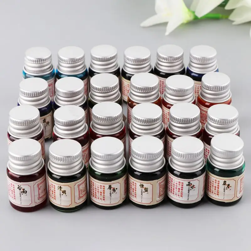 

5ml Gold Powder Colored Ink For Fountain Dip Pen Calligraphy Writing Painting Graffiti Stationery Office Supplies LX9A