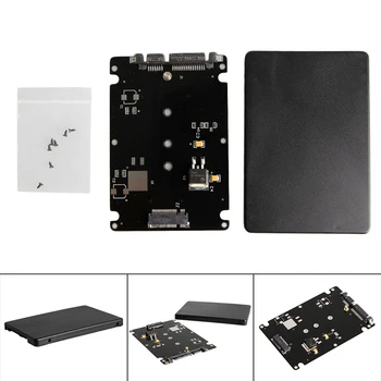 

B+M Key Socket 2 M.2 NGFF (SATA) SSD to 2.5 SATA Adapter Card with Case New D08A