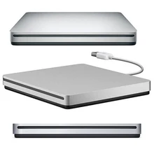 Unidad grabadora de CD RW externa USB, grabadora de DVD óptica externa portátil para MacBook Air Pro iMac para Mac