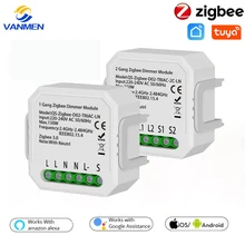 Tuya Zigbee Smart Switch Dimmer Modul 110-240V Home Automation modul Voice Control Arbeit Mit Google Home/alexa/Siri