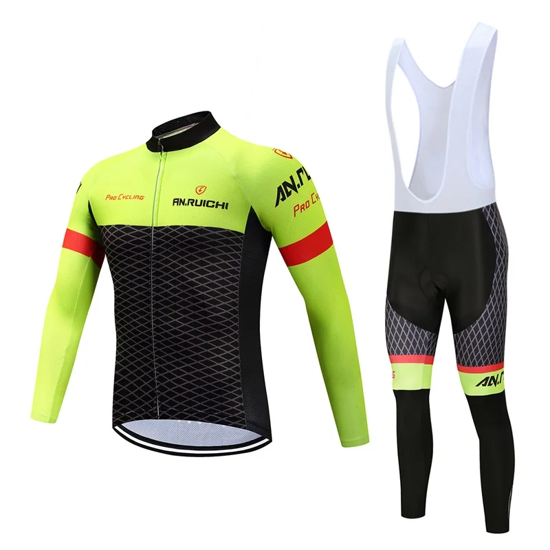 cycling jersey set 4 Одежда для велоспорта MTB, дышащая велосипедная майка, одежда для велоспорта, рубашка с длинным рукавом, комбинезон, комплект одежды для горного велосипеда - Цвет: cycling jersey set 4