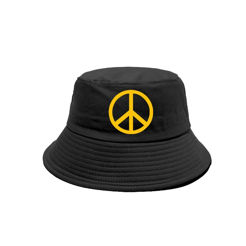 Peace Symbol Bucket Hats Fashion Cool Peace Caps Summer Outdoor