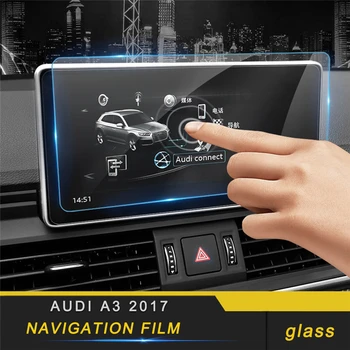 

For Audi A3 2017-2019 Car Styling Navigation Screen Monitor Film Protector Cover Trim Sticker Interior Accessories