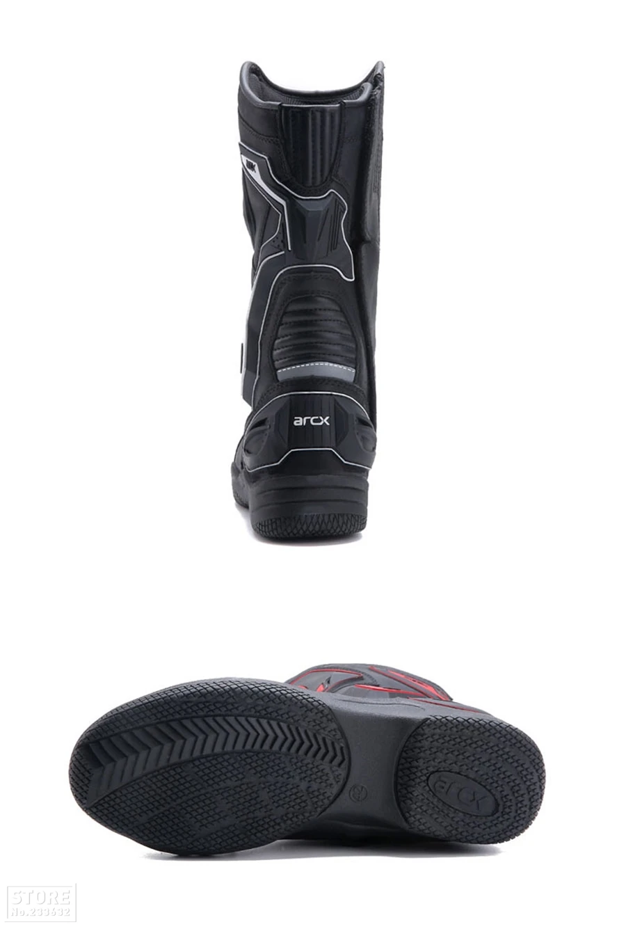 ARCX/ботинки в байкерском стиле; мужские ботинки для мотокросса из водонепроницаемой кожи; ботинки в байкерском стиле со светоотражающим дизайном; обувь для верховой езды; Botas Moto