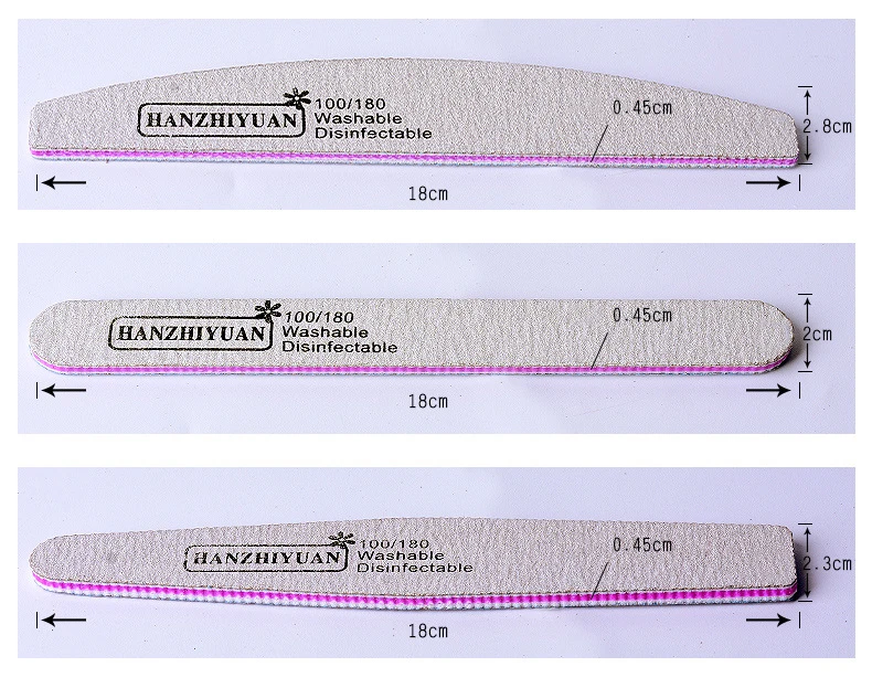 5/6Pcs Nail Art Polishing Tools, Coarse Sand Nail File Set