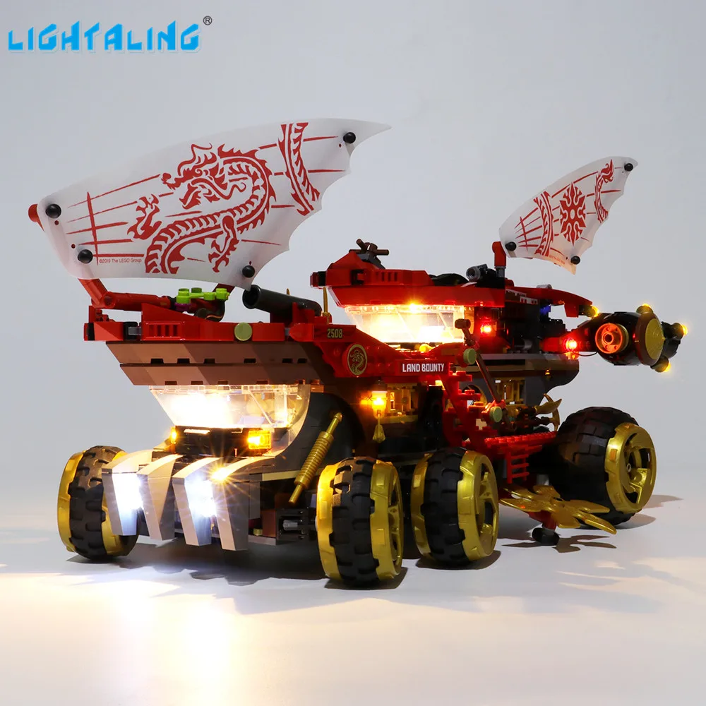 

Lightaling Led Light Kit For Ninja GO Land Bounty Toy Building Blocks Compatible With 70677 ( Lighting Set Only )