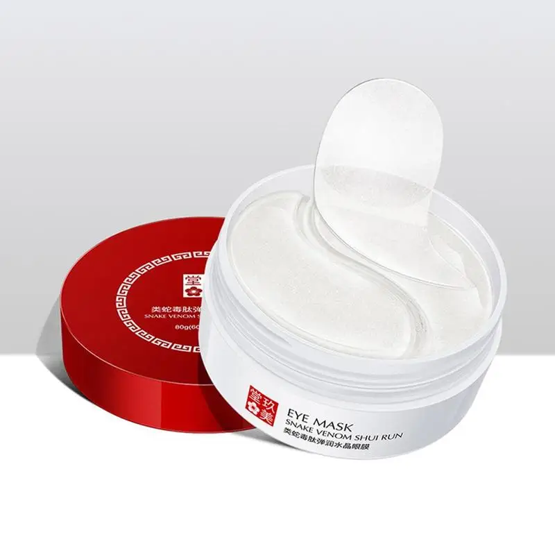 Snake Eye Mask Anti-puffiness Collagen Patches Remove Dark Dircles Wrinkles Peptide Patch 60pcs | Красота и здоровье