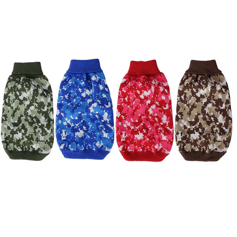 New Pet Turtleneck Sweater Dog Winter Clothes Christmas Warm Soft knitting Vest Yorkies Puppy Coat Jacket Outfit | Дом и сад
