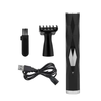 

2 In 1 USB Rechargeable Nose Hair Trimmer Electric Hair Removal Clipper Sideburns Shaver Ear Nose Haircut Men Face Care Tool
