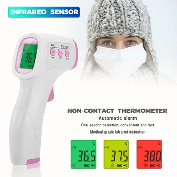 

Baby/Adult Non-contact LCD Digital Body/Surface Temperature Handheld Infrared Thermometer Non-contact Temperature Measurement