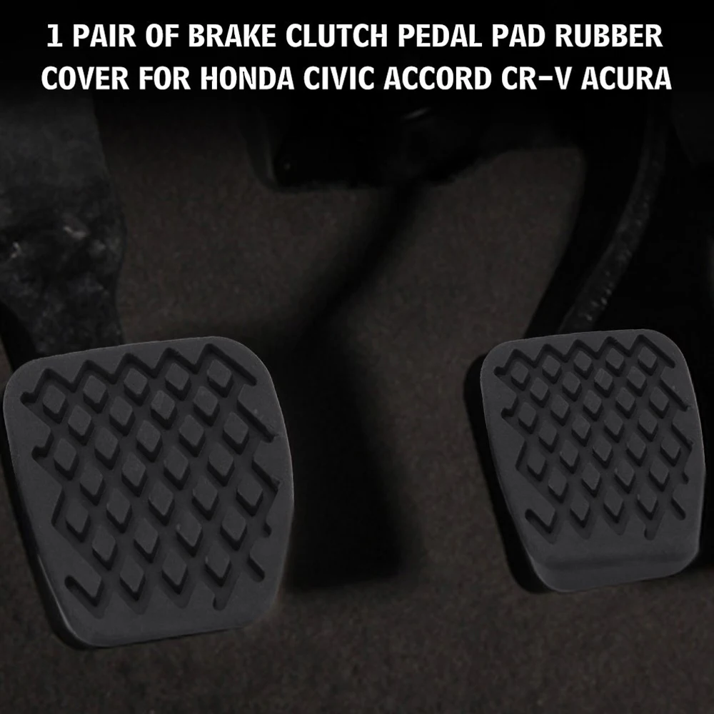 2Pcs 46545 SA5 000 Brake Clutch Foot Pedal Pad Cover For Honda Accord
